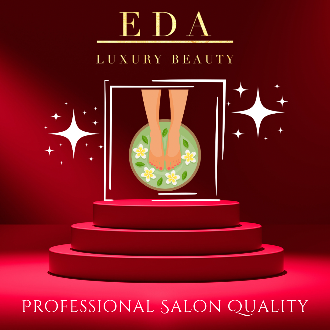 Glamour Love | Nude Pink White Heart French | Glossy | Square | Short, Medium | Reusable Press On Toenails Pedicure Set