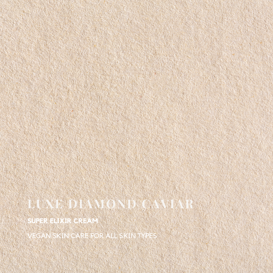 Luxe Diamond Caviar Super Elixir Cream - Anti-Aging With Caviar Extract Collagen, Daily Anti-Wrinkle Moisturizer, Hydrating & Tightening Pores - Vegan & Paraben-Free