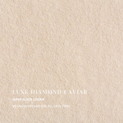 Luxe Diamond Caviar Super Elixir Cream - Anti-Aging With Caviar Extract Collagen, Daily Anti-Wrinkle Moisturizer, Hydrating & Tightening Pores - Vegan & Paraben-Free