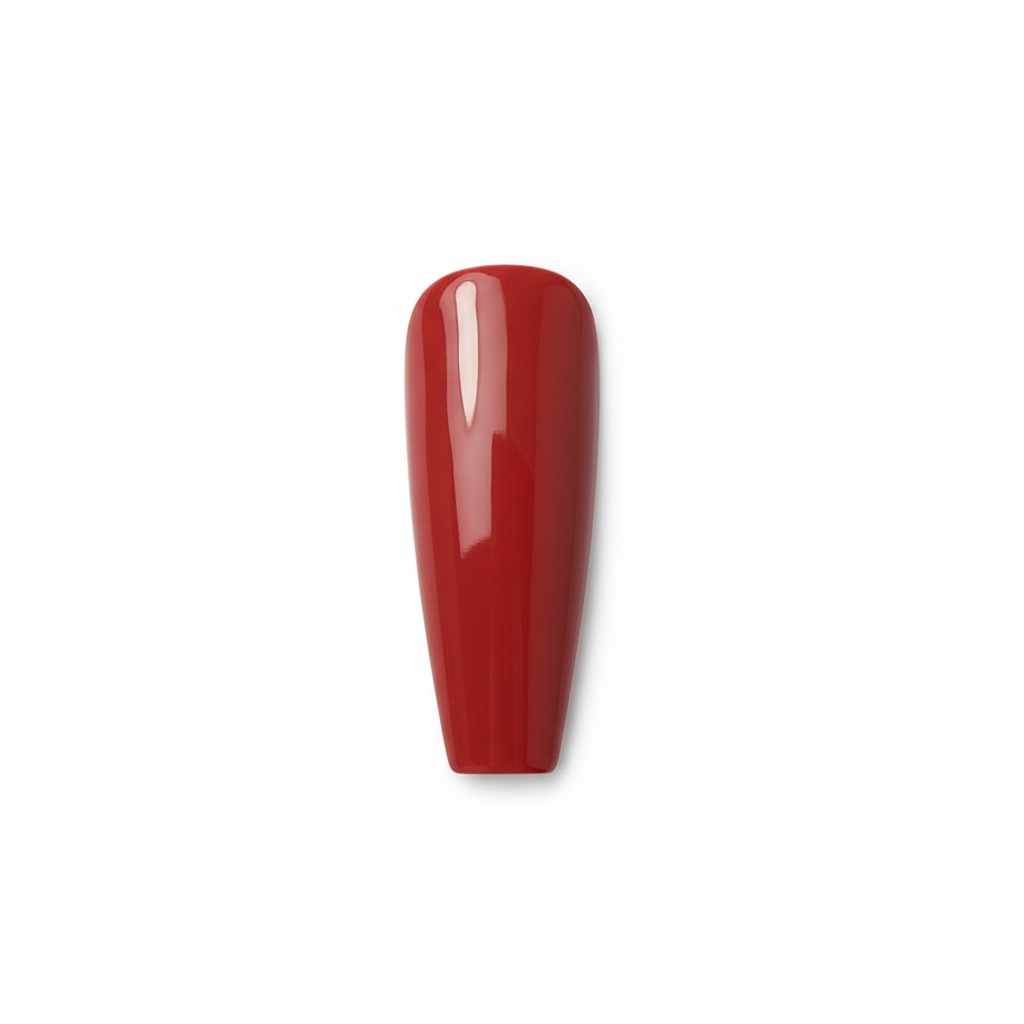 Rouge Radiance | Red | Glossy | Ballerina | Extra Long | Reusable Press On Nails Set