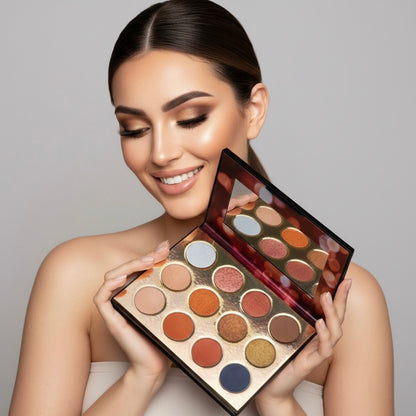 Exotic | Multi-Color | Matte | Metallic | Shimmer | High-Pigmented | Long-Wear | Vegan | Eyeshadow Palette